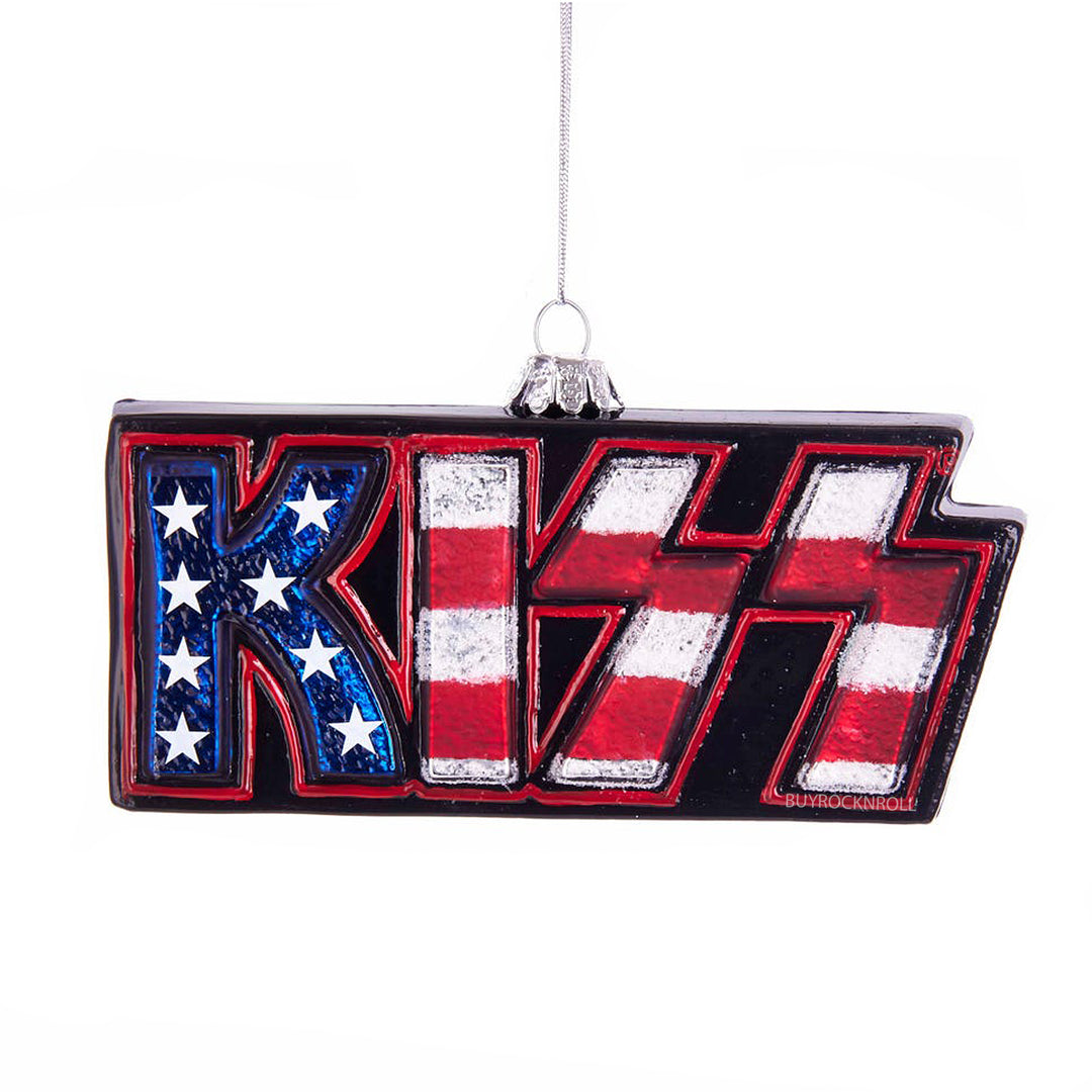 KISS Collectible 2018 Kurt Adler KISS Logo Christmas 5" Stars & Stripes Ornament 3 KISS Collectible 2018 Kurt Adler KISS Logo Christmas 5" Stars & Stripes Ornament