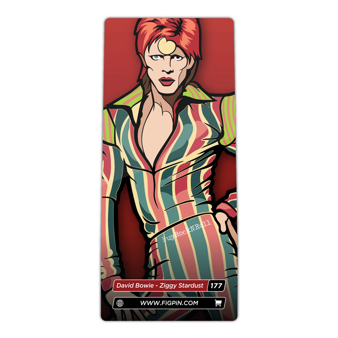 David Bowie Collectible 2019 FiGPiN Ziggy Stardust Pin #177 In Custom Display & Jewel Case 5 David Bowie Collectible 2019 FiGPiN Ziggy Stardust Pin #177 In Custom Display & Jewel Case