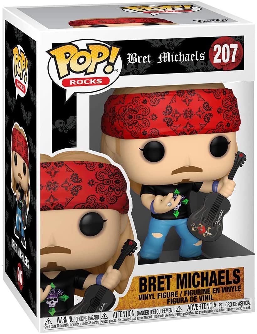 Pop Rocks! Poison Collectible Handpicked 2021 Funko Pop! Rocks Bret Michaels Figure In Protector Case #207 3 Pop Rocks! Poison Collectible Handpicked 2021 Funko Pop! Rocks Bret Michaels Figure In Protector Case #207