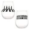 Beatles Collectibles Vandor 2018 Abbey Road 18 Oz Contour Glasses - Set Of 2