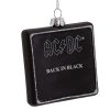 1. AC/DC Collectible 2021 Kurt Adler Glass Back In Black Album 3.5 Inch Ornament 2 1. AC/DC Collectible 2021 Kurt Adler Glass Back In Black Album 3.5 Inch Ornament