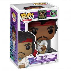 Jimi Hendrix 2017 Funko POP! Rocks Woodstock Figure #54 In Stacks Display Case