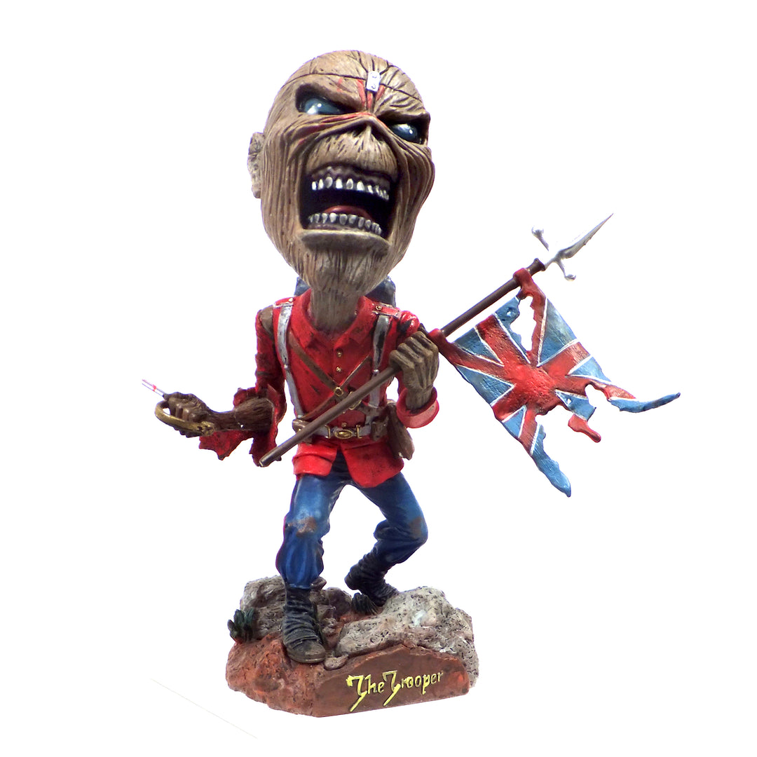 SOLD OUT! Iron Maiden Collectible: 2011 NECA Eddie Trooper Head Knocker Bobble Head Figure 8 SOLD OUT! Iron Maiden Collectible: 2011 NECA Eddie Trooper Head Knocker Bobble Head Figure