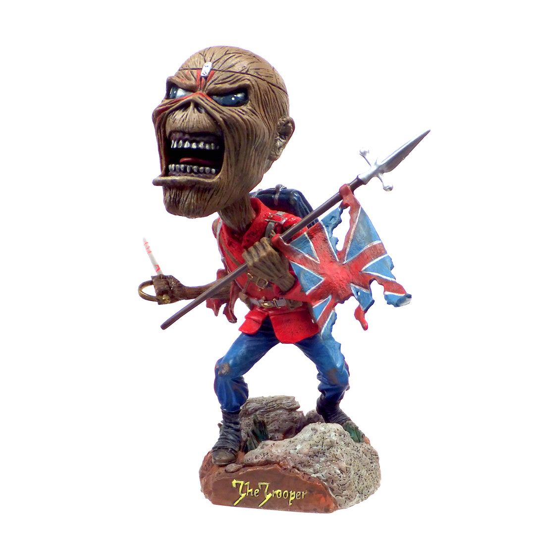 SOLD OUT! Iron Maiden Collectible: 2011 NECA Eddie Trooper Head Knocker Bobble Head Figure 6 SOLD OUT! Iron Maiden Collectible: 2011 NECA Eddie Trooper Head Knocker Bobble Head Figure