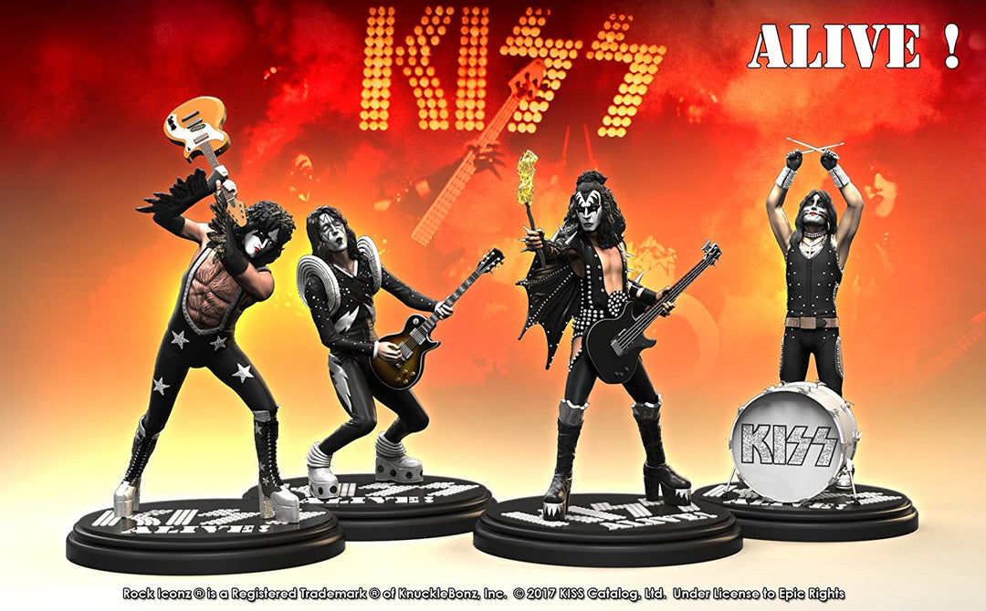 KISS Collectible: 2017 KnuckleBonz Rock Iconz Alive Statue Set 10 KISS Collectible: 2017 KnuckleBonz Rock Iconz Alive Statue Set