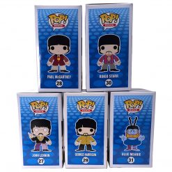 Beatles, The Rare Beatles Collectible 2012 Funko Pop! Rocks Yellow Submarine 5 Figure Set