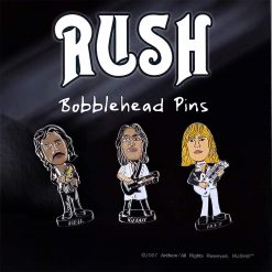 RUSH Collectible - 2007 Geddy, Alex, And Neil Bobblehead Enamel Bobbing Pins