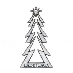 Bravado Lady Gaga Collectible 2010 Metal Christmas Tree 3" Ornament In Gift Box -Rare 10 Bravado Lady Gaga Collectible 2010 Metal Christmas Tree 3