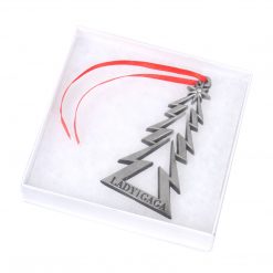 Bravado Lady Gaga Collectible 2010 Metal Christmas Tree 3" Ornament In Gift Box -Rare