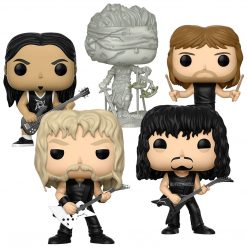 Metallica Collectible 2017 Funko POP! Rocks 4 Figure Set And Lady Justice Statue