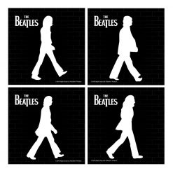 Vandor The Beatles Collectible 2018 50th Anniversary Abbey Road Coasters Set Of 4 Beatles, The