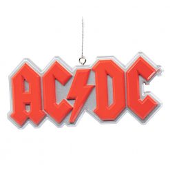 AC/DC Collectible 2020 Kurt Adler Logo Holiday Christmas Ornament In Gift Box