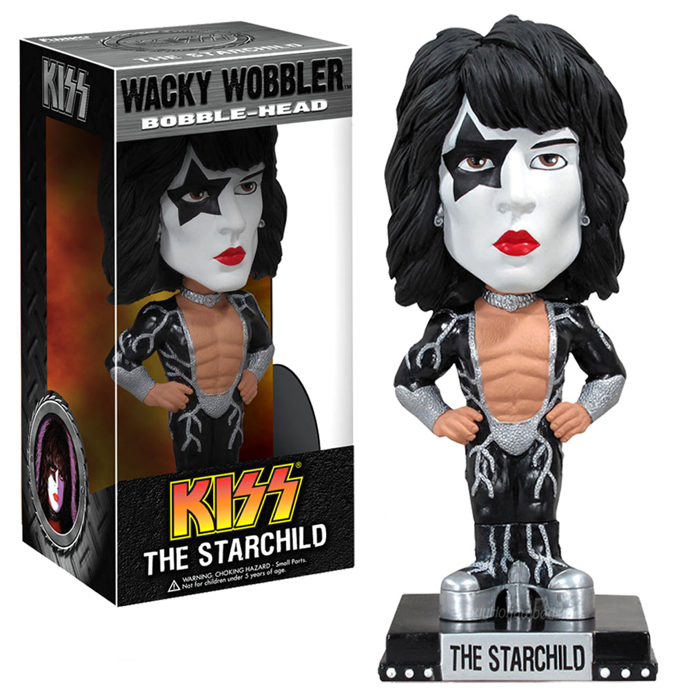 KISS 2011 Funko Wacky Wobbler Set Of 4: Demon Starchild Spaceman Catman 6 KISS 2011 Funko Wacky Wobbler Set Of 4: Demon Starchild Spaceman Catman